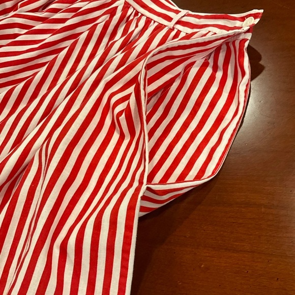 1980’s vintage striped skirt with pockets 100% cotton brand new size 2/4 - Picture 5 of 7